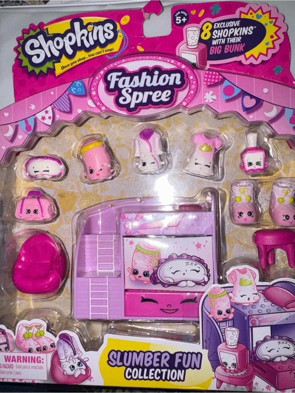 New Shopkins Fashion Spree Slumber Fun NIB Factory Sealed Vintage